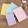 Colorful pink Blue Purple Yellow Ring Binder A5 Notebook Cover