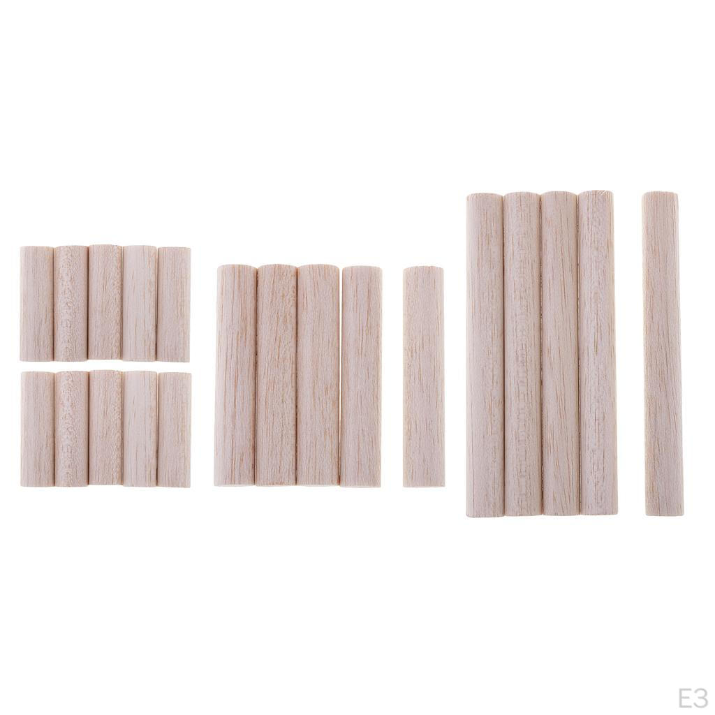 Wood Unfinished BBalsa Dowel Rods Craft Sticks Projects