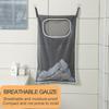 Fabric Hanging Storage Bag Hanging Laundry Holder Practical Clothing Organizer Bag  Bathroom Use