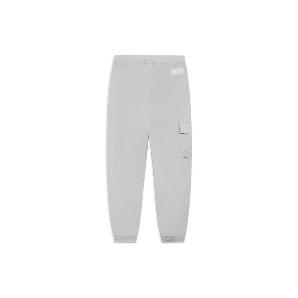 Li-Ning Sports Life Series Solid Color Cuffed Loose Casual Sweatpants Men Bottoms Crystal-Grey AYKS315-1