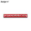 1PCS ABS QUATTRO Badge Car Front Grille Rear Trunk Emblem Auto Accessories
