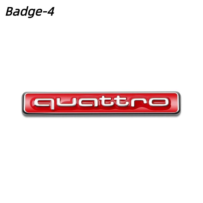 1PCS ABS QUATTRO Badge Car Front Grille Rear Trunk Emblem Auto Accessories