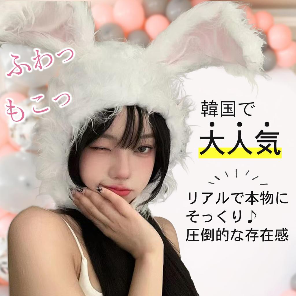 Aisare Usagi (Lovely Rabbit) Rabbit Headband, Halloween Cosplay, Korean Y2K Costume, Women's, Girls, Events, Headband (White)