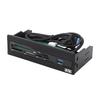 Sunshine Tipway 5.25 Inch Multi Function Front Panel Expansion Hub with USB 3.0 Port CF SD XD MS M2 TF Card Reader