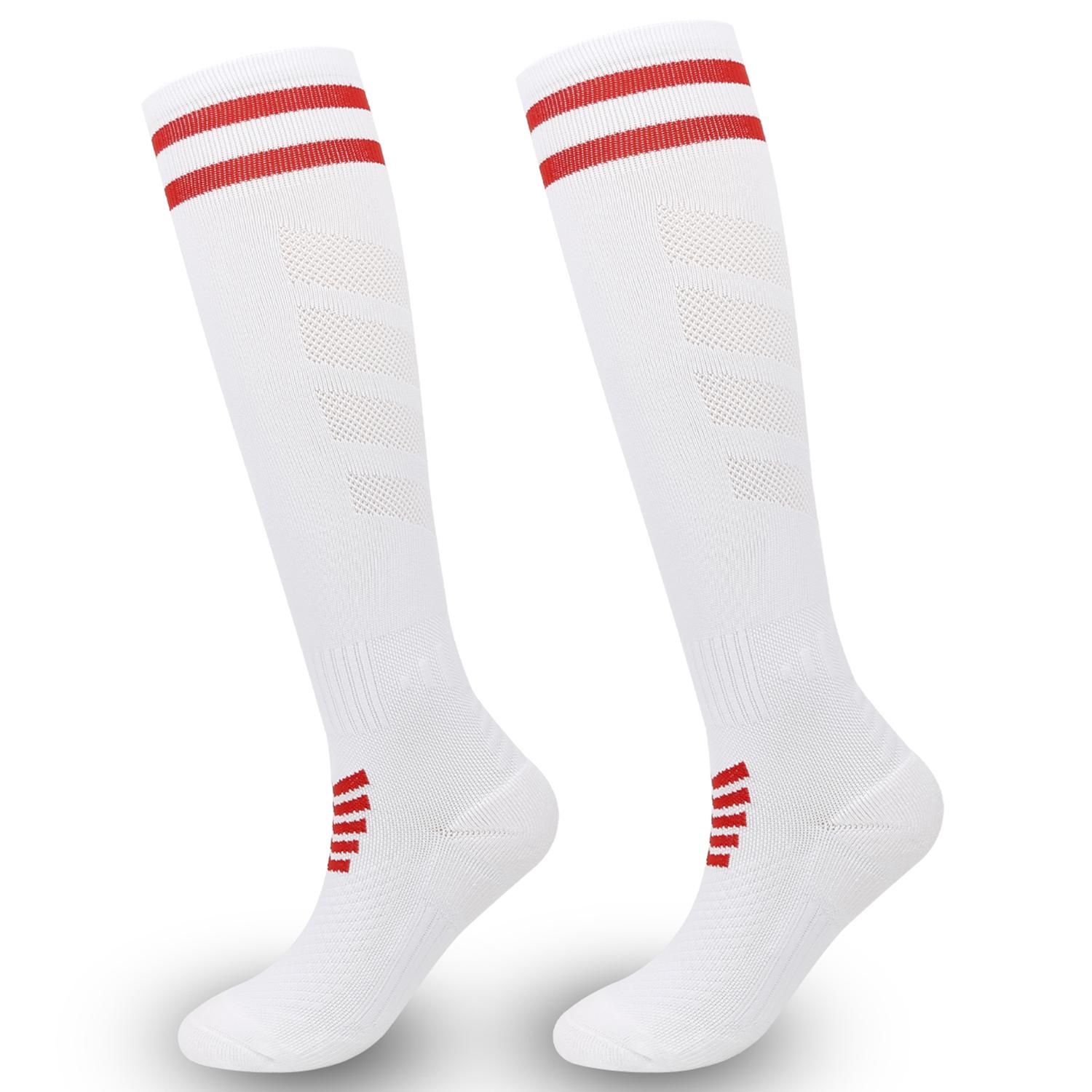 A5139 1 Pair Soccer Socks Striped Design Football High Tube Sports Socks,Size: L B