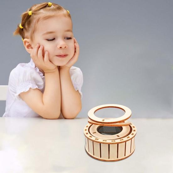 Solar doble ringer STEM Science Kit Barn Tre 3D Puslespill Sett DIY Utdanningsvitenskap Eksperiment Prosjekter Håndverk Byggeleke Småbarn Gutter Jenter Gave