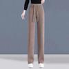 Women's High-Waisted Slimming Corduroy Pants - Narrow/Wide-Leg, Plus Velvet, Autumn/Winter, Long Casual Straight-Leg