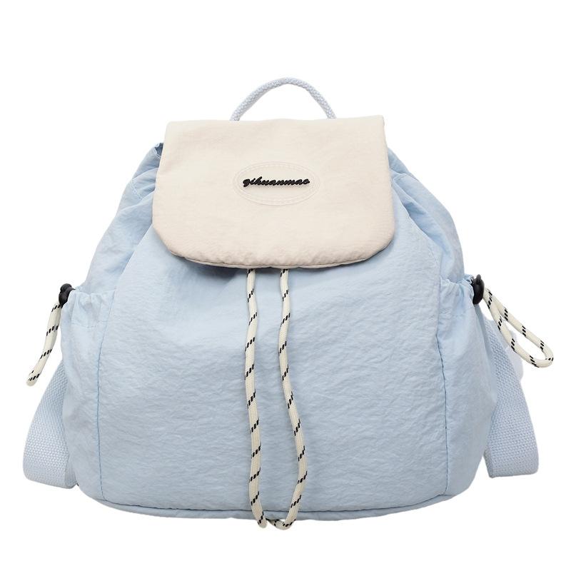 Schoolbag simple niche casual drawstring small backpack 1011 new trendy versatile girls small backpack popular bags this year