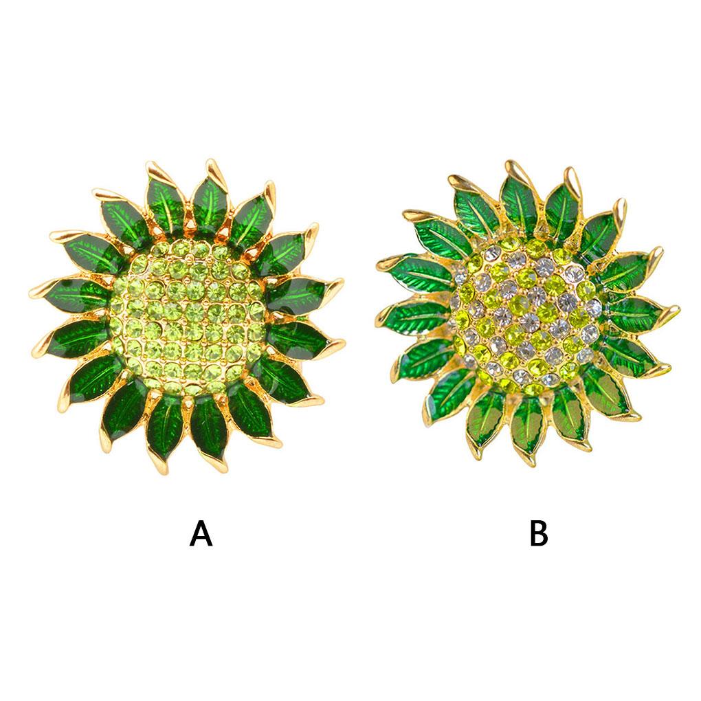 Spille per Donna Elegante Spilla Girasole con Strass Gioielli Estetici Gioielli da Costume Stile Erodio Regali per Donne
