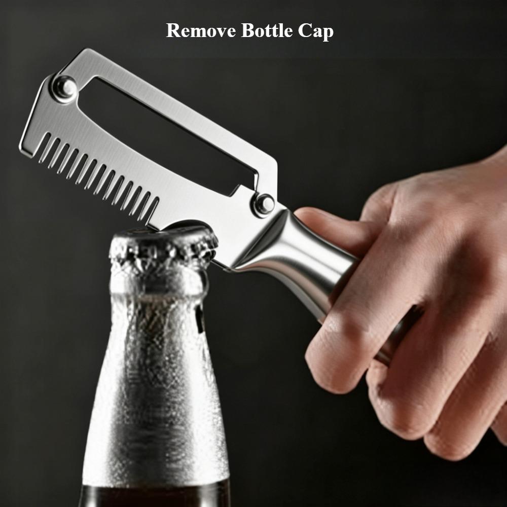 Stainless Steel Edge Peeler Potato Peeler Multifunctional Grater Kitchen Tool for Peeling Sugarcane, Lettuce, And Pumpkin