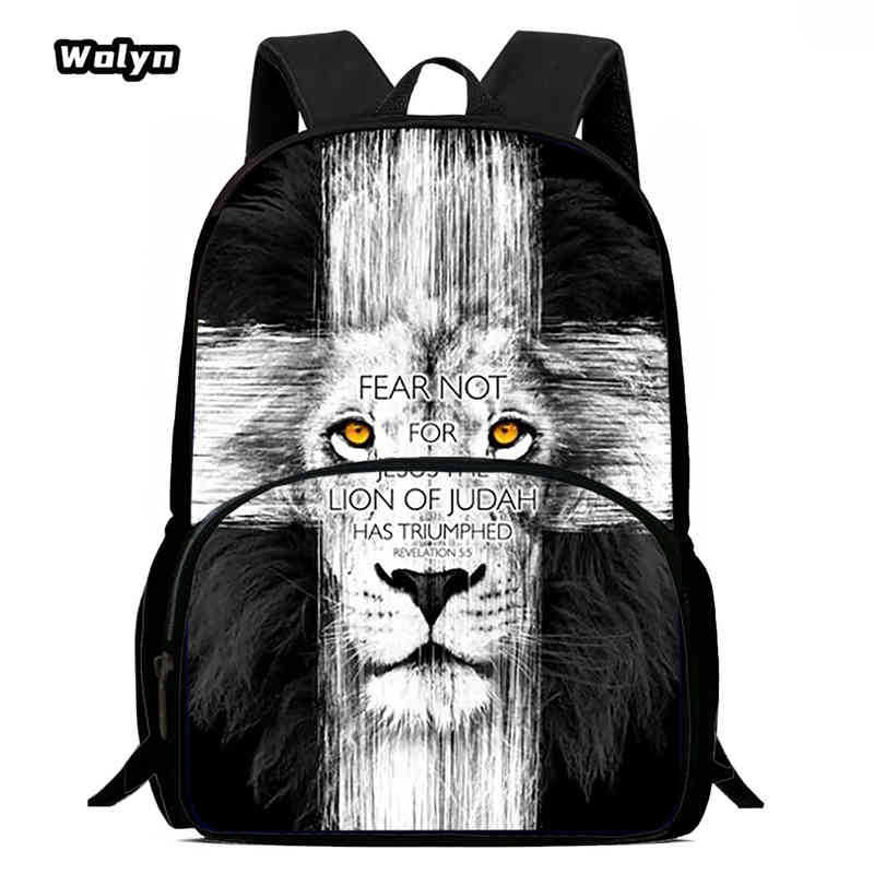 Lion King Schoolbag High Definition Printing Multi-Function Cross-Border Burden Reduction Large Capacity Backpack