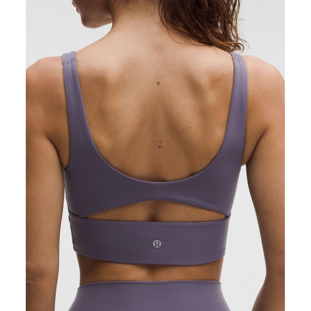Lululemon Nulu Twist Front SCoop NeCk Bra  Light Support  B C Cup Grape Mist