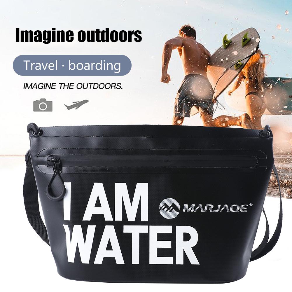 Waterproof Diving Shoulder Pack with Zipper PVC Swimming Shoulder Pack High-Capacity Portable Multifunctional for Outdoor Sport