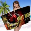 G-Guns N R-Roses Rock Anime Beach Swimming Towel Soft Absorbent Washcloth Children's Gifts for Kids Travel Camping Gym
