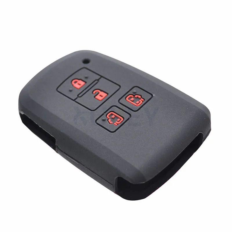 Silicone Car Remote Key Case 4 Button For Toyota Sienta Alphard Voxy Noah Esquire Harrier