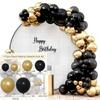 Birthday Arrangement Balloon Set Balloon Chain Black Gold Balloon Set Birthday Arrangement Package Balloon