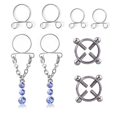 Pooth Jewelry Water Droplet Screwless Milk Ring Set Combination