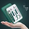 Green Splash-Proof Nail Clipper & Scissors Set - Large, Gift Box Included
