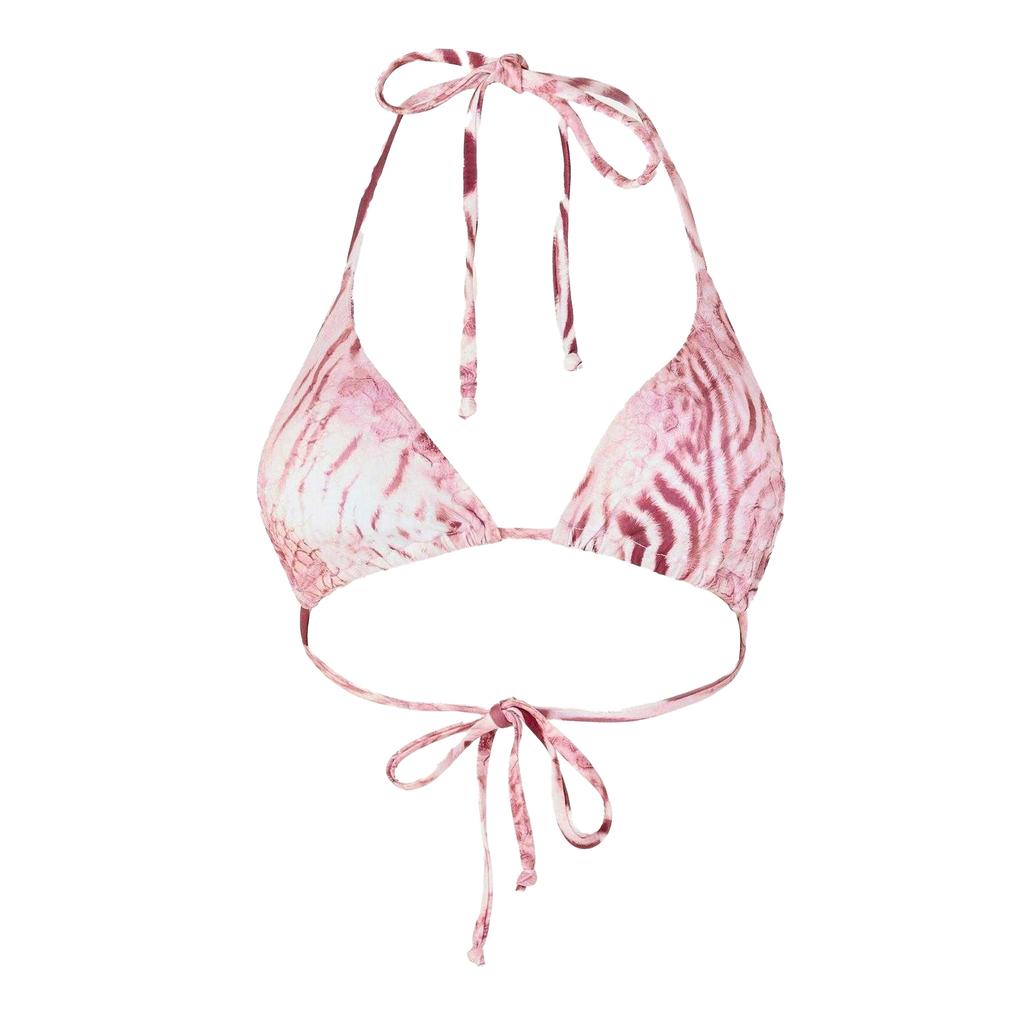 Grace Womens/Ladies Animal Print Bikini Top