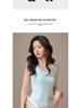 2026 Spring Women's Modal Camisole Vest: Color Block, Wide Straps, Slim Fit, Sleeveless Top
