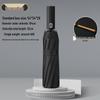 10-Rib 280T Pongee Automatic Three-Fold Inverted Umbrella with Silicone Strap Handle for Sun and Rain