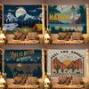 Retro Style American Tapestry Wall Hanging Bedroom Camping Background Cloth Home Wall Decoration Hippie Art