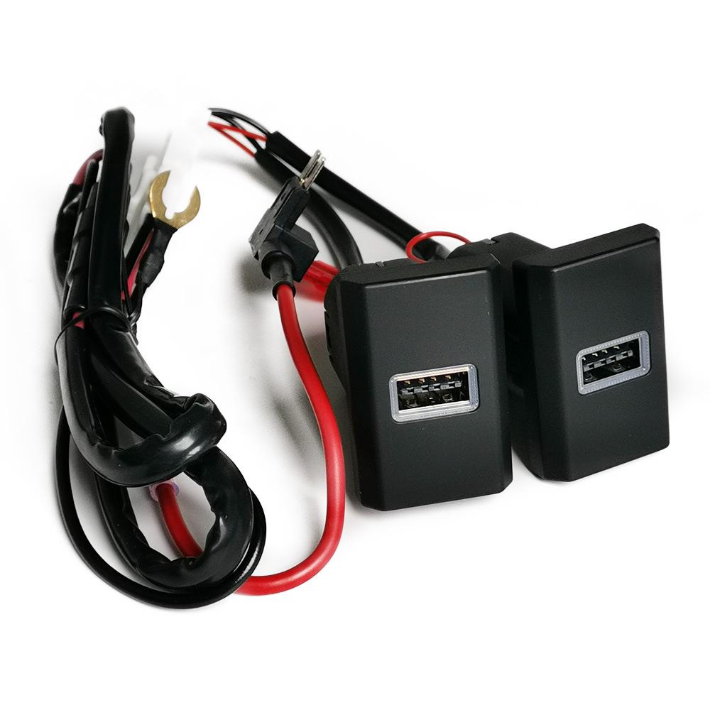 

QC3.0 USB Dual Car Charger for Ford Transit 2017-2019—fits original charging ports.