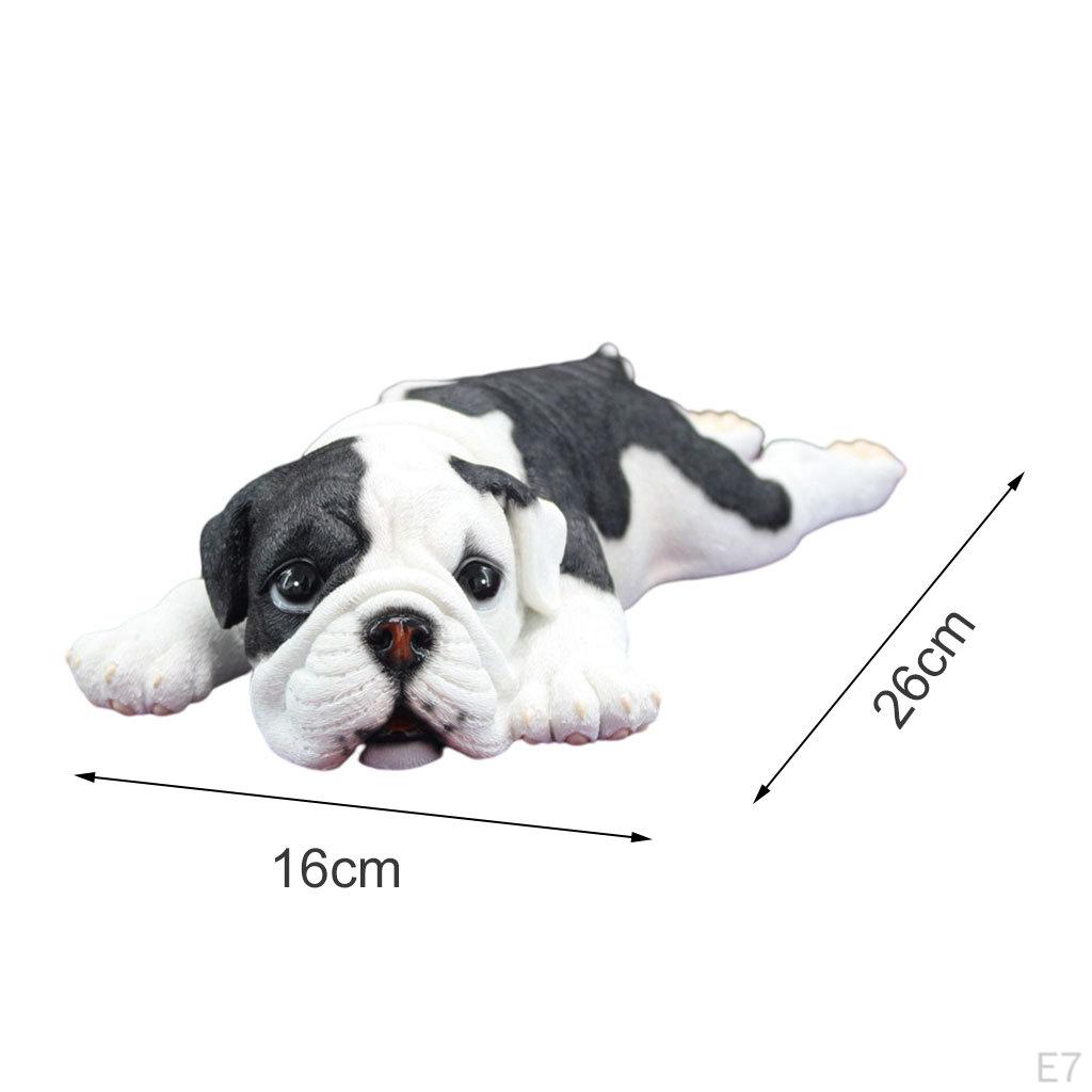 Action Figures, Small Dog Model, Miniature Resin Animal Statues, Desktop Decoration for Toys