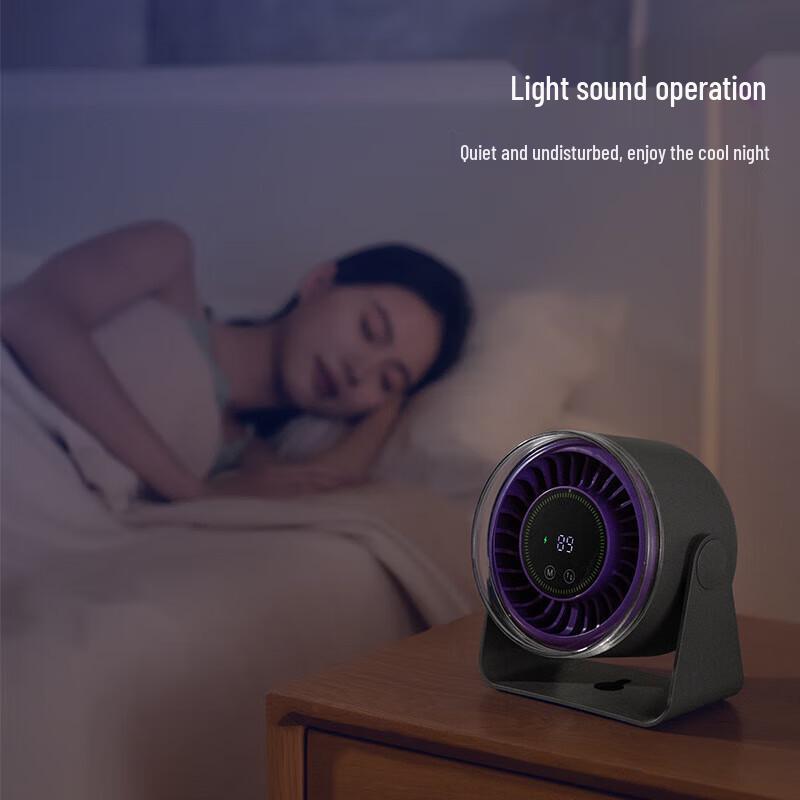 Su Mi Jian Shan 100-Speed Rechargeable Desktop & Wall-Mount Circulation Fan