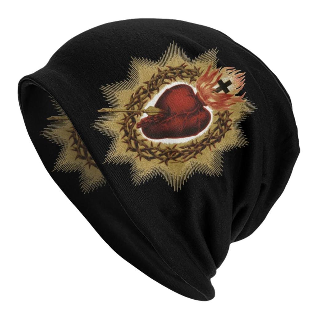 Custom Lion Of Judah Jesus Cross Beanie Cap Winter Bonnet Femme Knitted Hats Outdoor Ski Christian Faith Skullies Beanies Hats