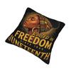 Juneteenth Black Women 1865 Rooted In Freedom Pillowcases Printing Cushion Cover Gift  Pillow Case Cover Home Multi-Size