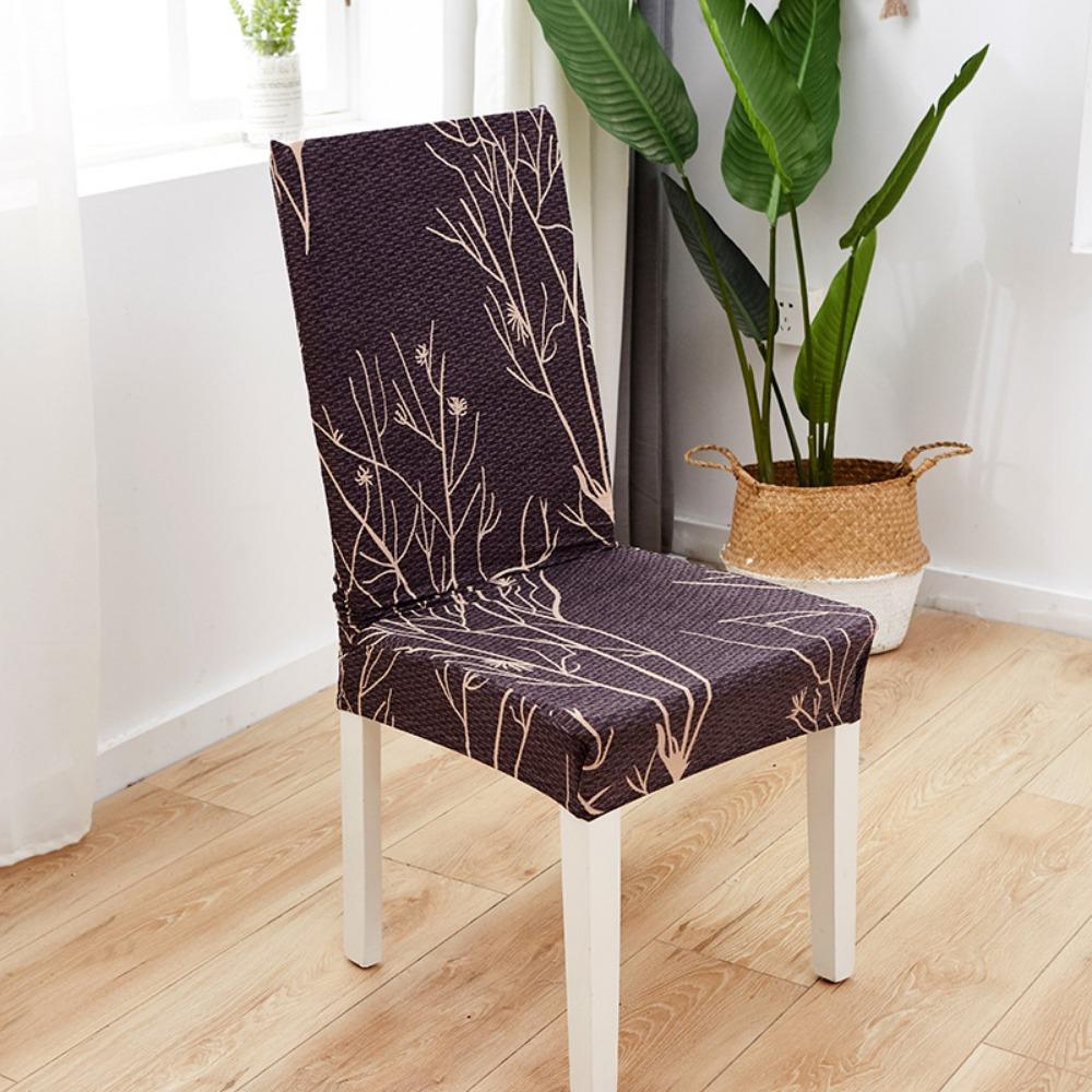 Stretchable Dustproof Chair Cover Fits Hotel Dining Chairs Office Chairs with Tight Fit Elastic Design for Home