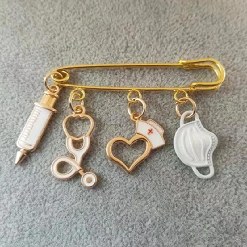 

Multi-accessory Medical Staff Brooch Pin
