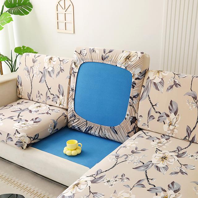 Printed Stretch Sofa Seat Cushion Cover L-shaped Corner Couch Sofa Slipcover for Living Room Wedding Elastic Seat Cushion Cover