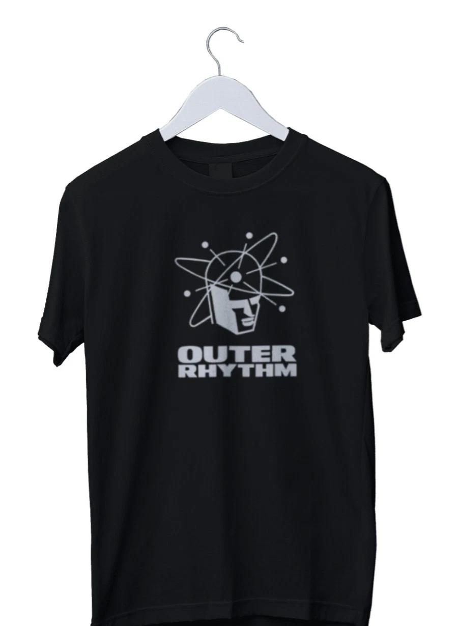 Men s Casual Graphic Outer Rhythm Records Graphic Print T-Shirt Men... L