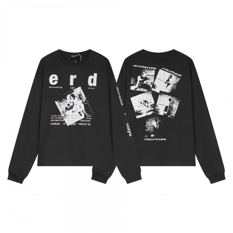 Unisex Oversized Hoodie With Distressed Washed Cotton Print Streetwear Youth Fall