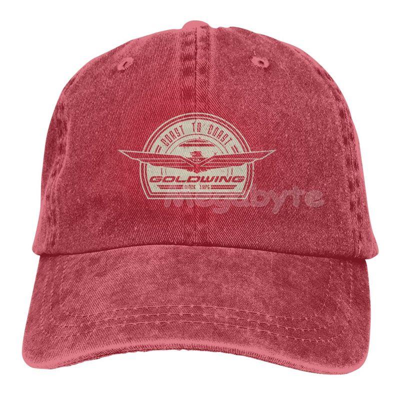 One Nation Design Goldwing Retro Sports Cool dospělá džínová čepice s venkovní neformální sportovní čepicí černá