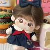 1 Set Bow Hair Band 20Cm Cotton Doll Clothes Whale Pattern School Uniform Cotton Doll'S Dress Mini Outfit Plush Doll Clothes