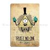 Gravity Gravity Falls Reality is an Illusion bill cipher spell Zodiac Metal Living Room Painting Wall Decor Tin Sign Poster
