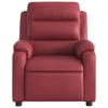 Massage Chair Burgundy Artificial Leather