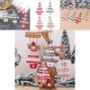 Elegant Wood Christmas Pendant Decorations For Home And Party Ornamentation