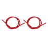 2 Pack Car Ignition Wire Silicone Material 8MM Diameter / 1m Total Length Increased