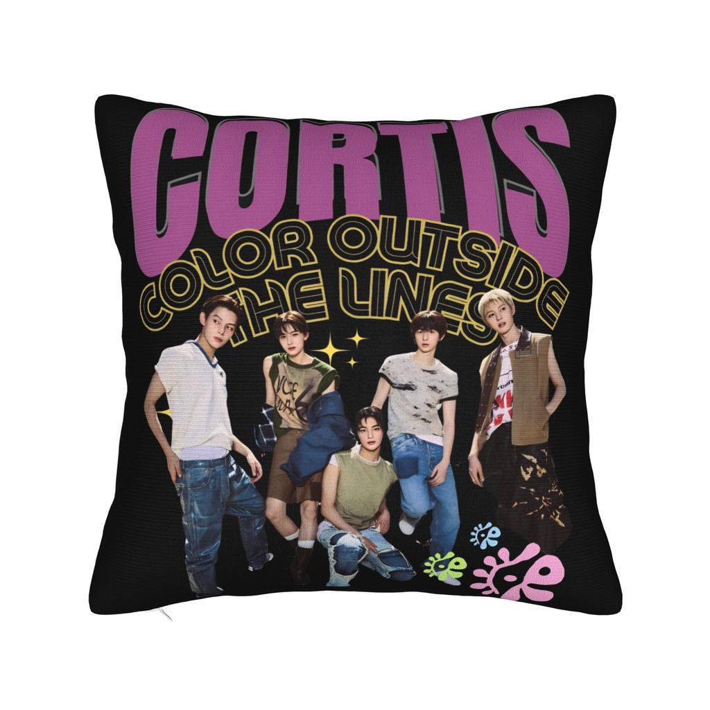 Dekorative Kissenhülle cortis kpop Boyband k-pop Merch Schlafzimmer Zierkissenhülle Quadratisch Mehrere Größen