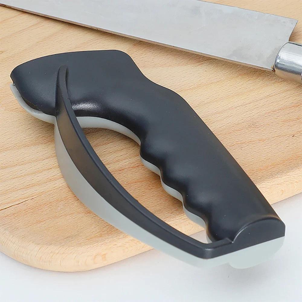 

New Professional Knife Sharpener Kitchen Household Convenient Handheld Whetstone Portable Sharpeners Kitchen Tools Accessories 14.3x6.8cm