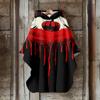Digital Print Women's Hooded Cloak for Halloween and Christmas