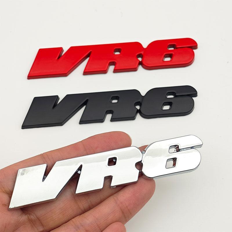 3D Metal VR6 Logo Emblem Car Rear Trunk Sticker Badge for VW Volkswagen Golf R32 Passat CC R36 GT Touareg Phaeton Accessories Zf4