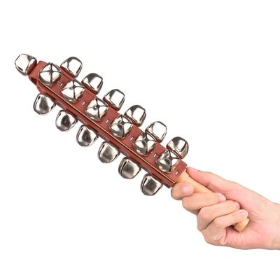 Sinos de trenó de mão, sinos de trenó de mão, sinos de madeira, instrumento de percussão musical, sinos para decoração de casa