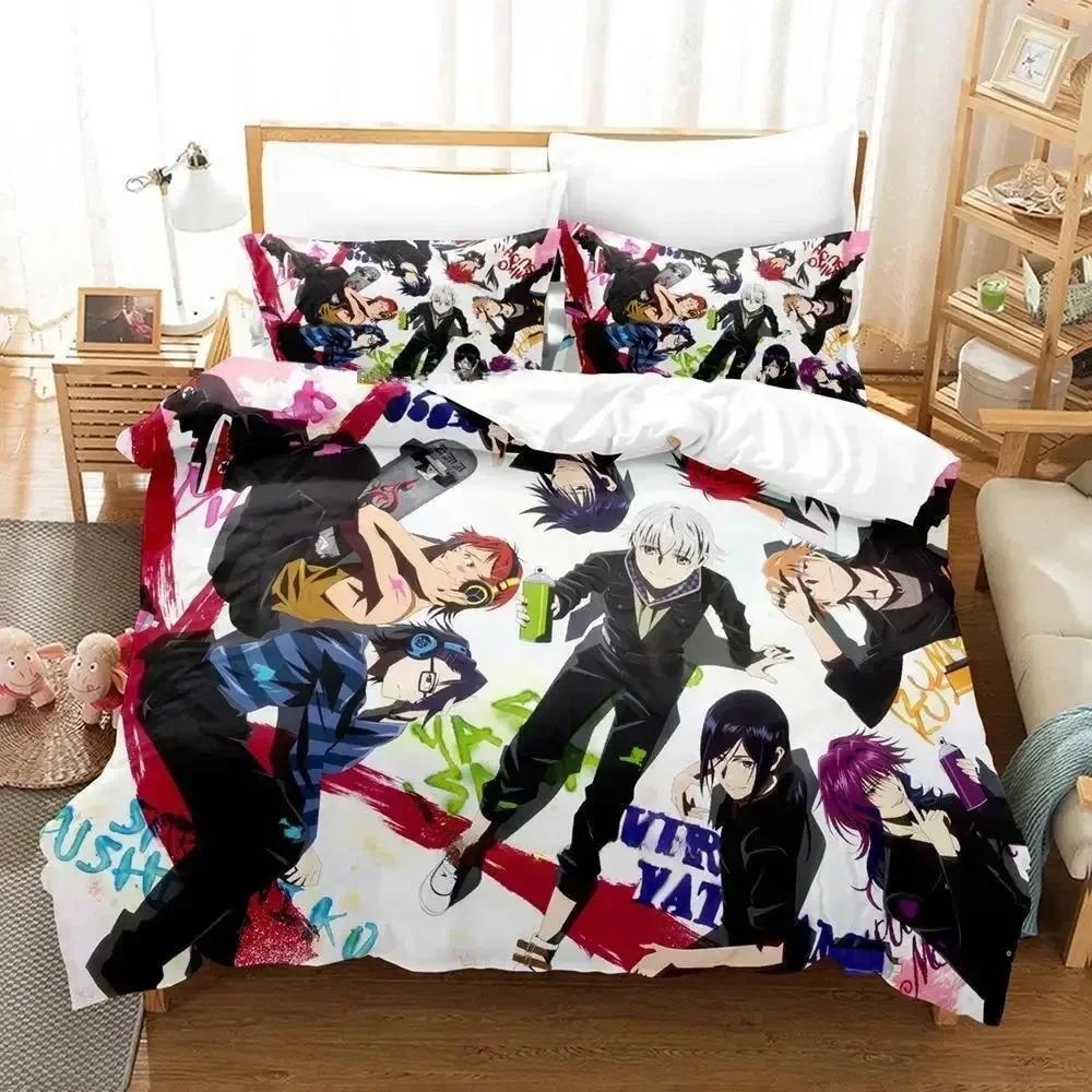 Anime K Project Mikoto Suoh No Blood! No Bone! No Ash! Bedding Set Single Twin Full Queen King Size Bed Set Adult Kid Bedroom