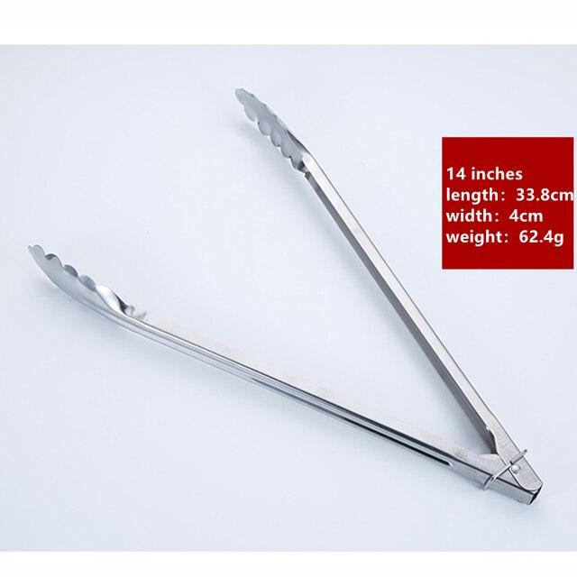 Stainless Steel Bread Tong Serving BBQ Grilling Salad Non-Stick Kitchen Barbecue Grilling Cooking Kitchen Accessories