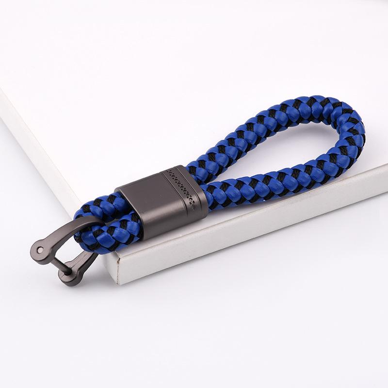 Creative Flower Pass Car Keychain Internet celebrity Key Chain Couple Braided Rope Bag Key Pendant Personalized Gifts